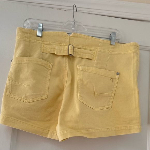 Anthropologie The Kit Regenerative Cotton Shorts by Pilcro Yellow Butter - Picture 5 of 16
